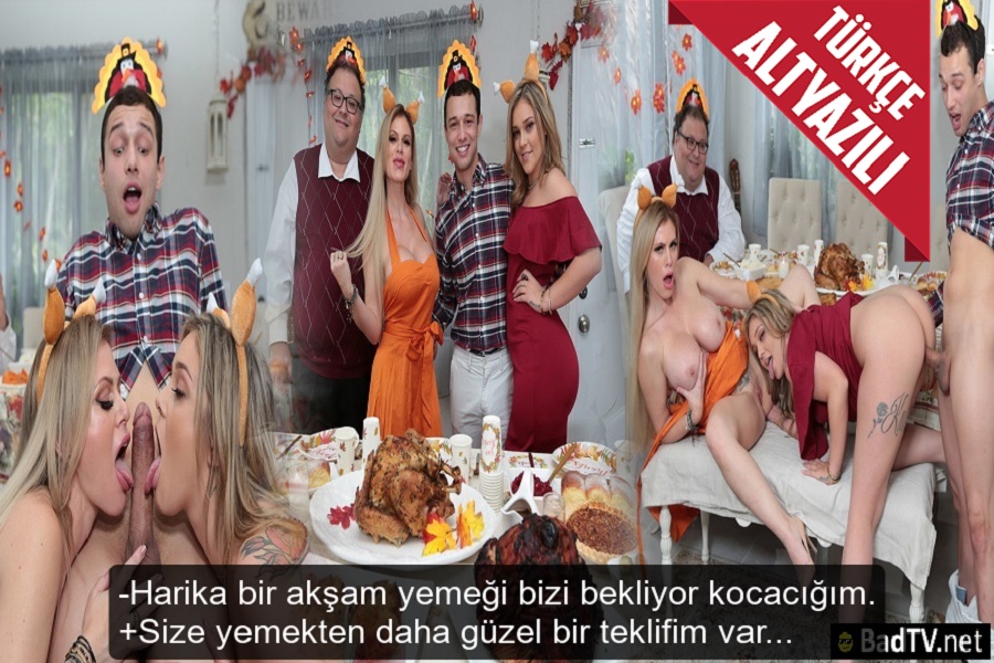 Damadıyla Karısını Sikiştirirken Üvey Kızınıda Sokuşturan Üst Gavat